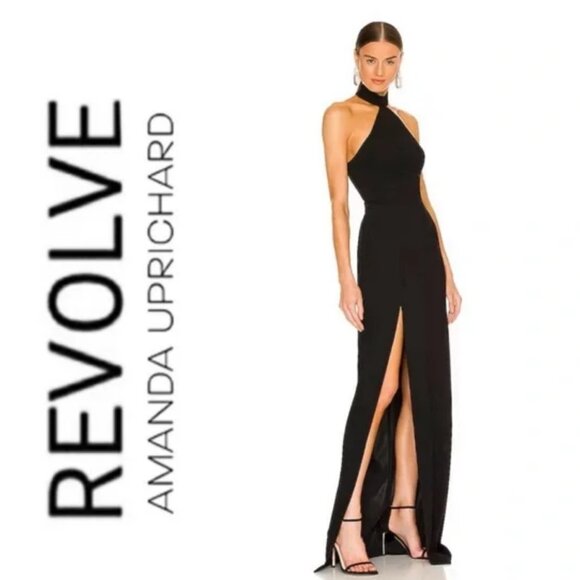 Amanda Uprichard Queen Gown in Black Size M - Picture 6 of 8